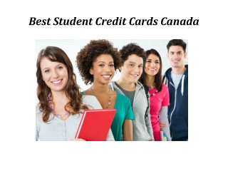 Best Student Credit Cards Canada