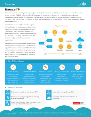 Discoverer2BI to automated migration solution