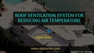 Maintaining your Roof Ventilation System With Vented Ridge