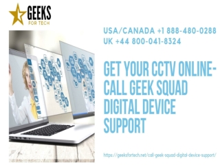 Online CCTV Camera Repair Call Now 1 888-480-0288 | Geeks Tech Support