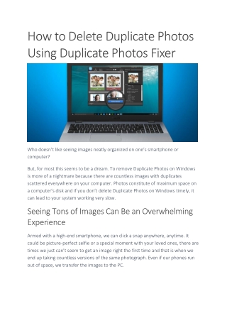 How to Delete Duplicate Photos Using Duplicate Photos Fixer