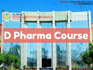 D Pharma Course - Pharmacy College in Haryana