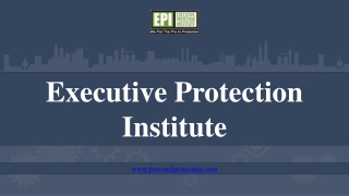 Join EPI and learn the disciplines of protection and security driving.