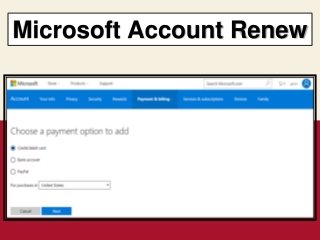 Microsoft Accounts and Billing Support