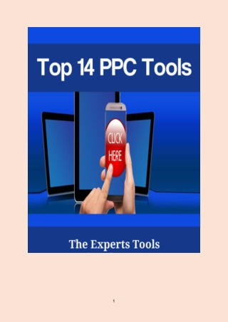 Top 14 PPC Tools