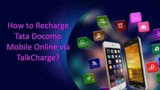 How to Recharge Tata Docomo mobile online via TalkCharge?