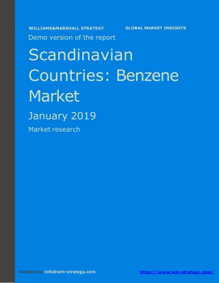 WMStrategy Demo Scandinavian Countries Benzene Market January 2019