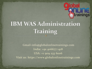 IBM WAS Administration Training | IBM WAS Admin 9.0 online training