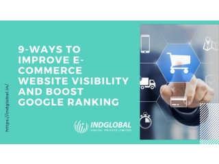 9-Ways to Improve E-commerce Website Visibility and Boost Google Ranking