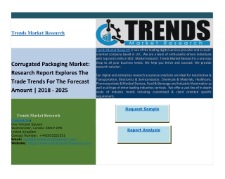 Corrugated Packaging Market: Research Report Explores The Trade Trends For The Forecast Amount | 2018 - 2025