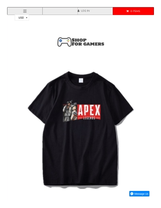 Apex Legends T-Shirt Gibraltar Bloodhound Hero Figure | Shop For Gamers