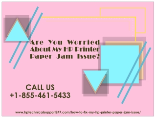 How to Fix My HP Printer Paper Jam Issue?