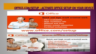 office.com/setup - Activate Office Setup on your device