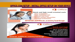 office.com/setup - Install Office Setup on your device
