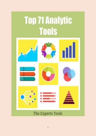 Top 71 Analytics tools