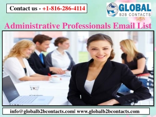 Administrative Professionals Email List