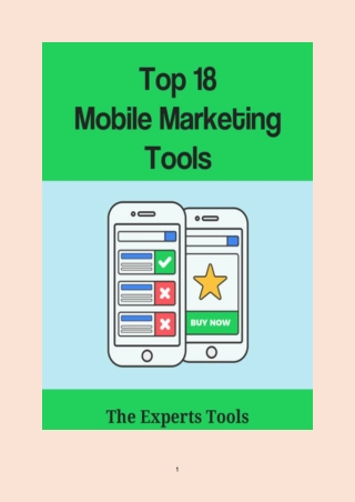 Top 18 Mobile marketing tools