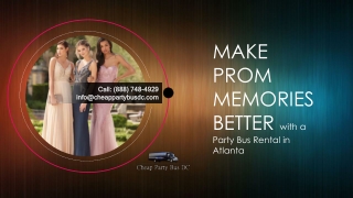Make Prom Memories Better with a Party Bus Atlanta
