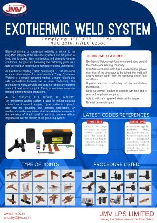 Get reliable solution in half the time with exothermic welding process!