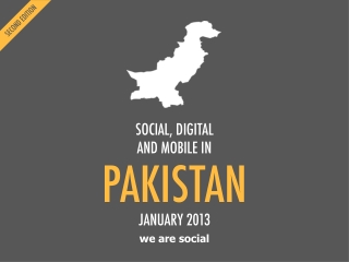 Digital 2013 Pakistan (January 2013)