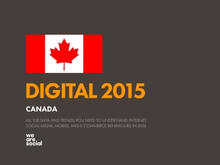 Digital 2015 Canada (January 2015)