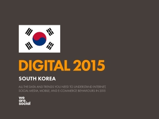 Digital 2015 South Korea (January 2015)