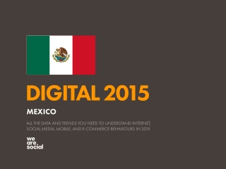 Digital 2015 Mexico (January 2015)