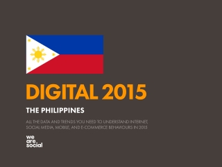 Digital 2015 Philippines (January 2015)