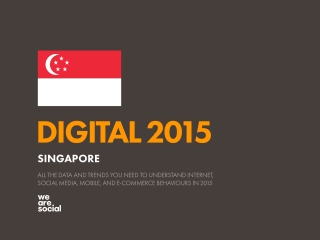 Digital 2015 Singapore (January 2015)