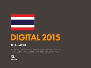 Digital 2015 Thailand (January 2015)