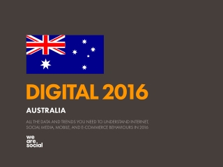 Digital 2016 Australia (January 2016)