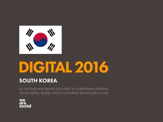 Digital 2016 South Korea (January 2016)