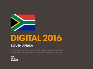 Digital 2016 South Africa (January 2016)