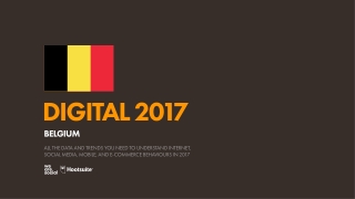 Digital 2017 Belgium (January 2017)