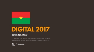 Digital 2017 Burkina Faso (January 2017)