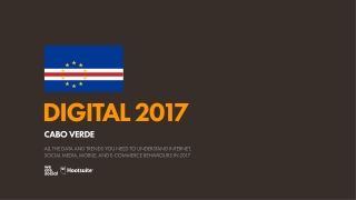 Digital 2017 Cabo Verde (January 2017)