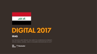 Digital 2017 Iraq (January 2017)