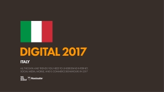 Digital 2017 Italy (January 2017)