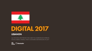 Digital 2017 Lebanon (January 2017)