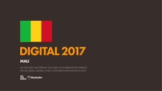 Digital 2017 Mali (January 2017)