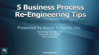 5 Business Process Re-Engineering Tips