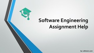 Get Best Software Engineering Assignment Help from Calltutors