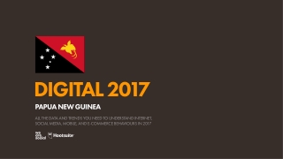 Digital 2017 Papua New Guinea (January 2017)