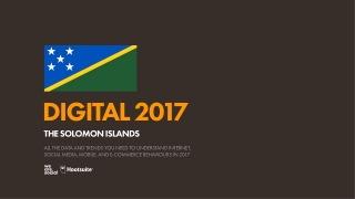 Digital 2017 Solomon Islands (January 2017)