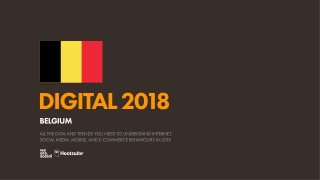 Digital 2018 Belgium (January 2018)