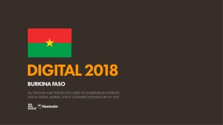 Digital 2018 Burkina Faso (January 2018)