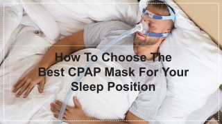 How to Choose the Best Cpap Mask That Matches Your Sleep Position