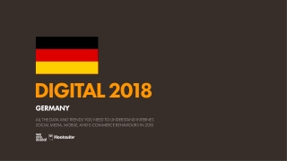 Digital 2018 Germany (January 2018)