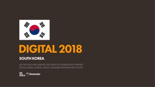 Digital 2018 South Korea (January 2018)