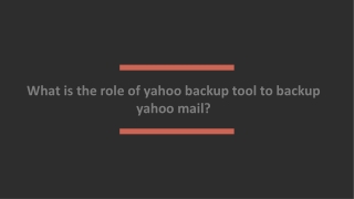 Yahoo Backup Tool for Mac